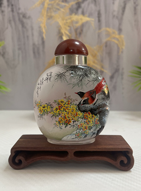 宫廷匠人内画鼻烟壶民间工艺民俗手工绘画出国礼品送客户朋友生日