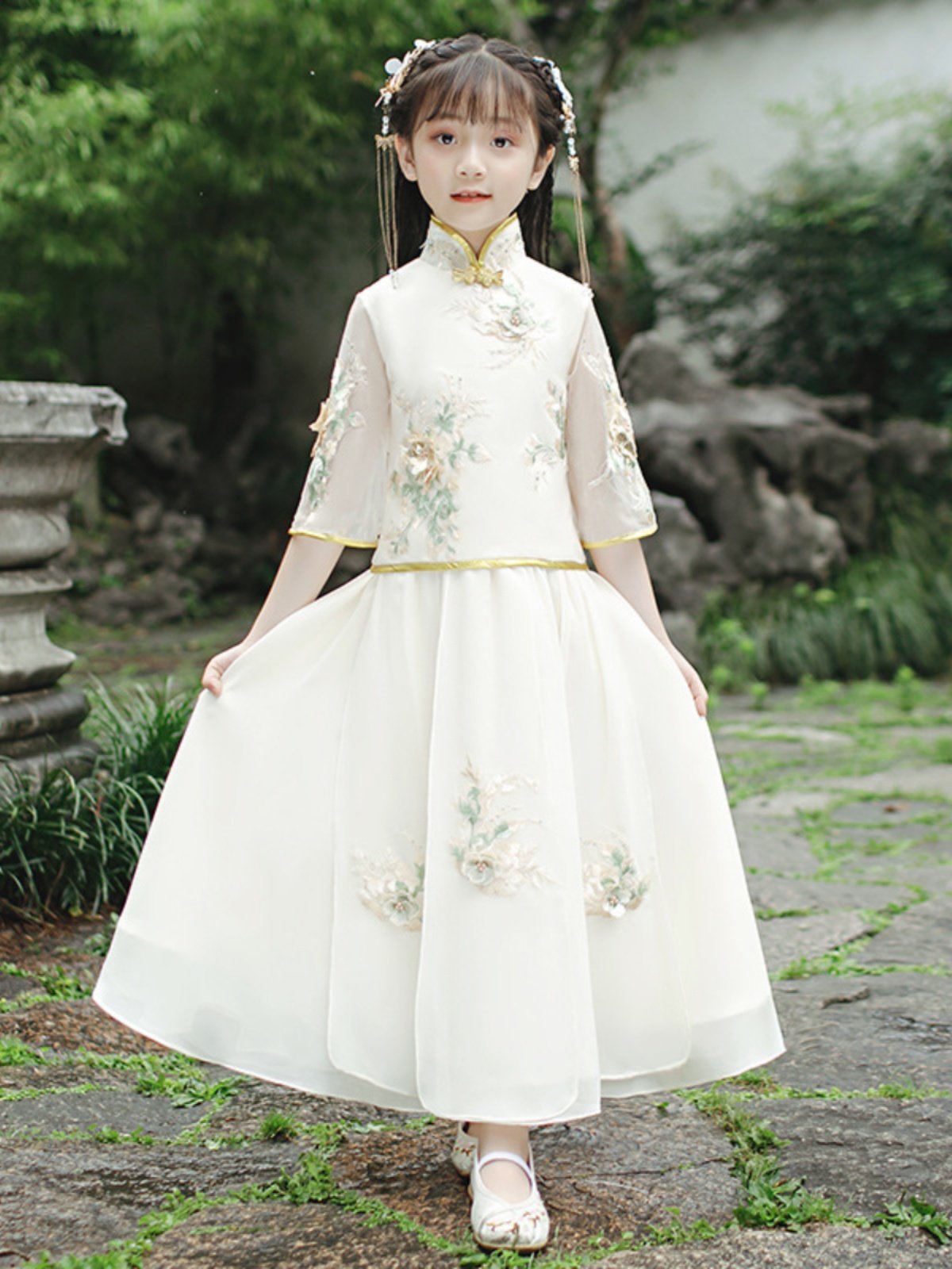 超仙汉服3qbb面料柔软女童夏季