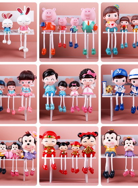 树脂工艺品装饰品摆件吊脚娃娃