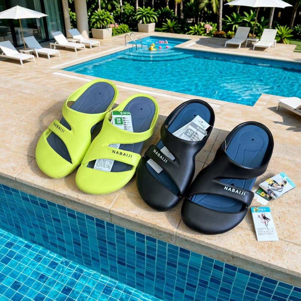 迪KN家男女透气洞洞鞋防滑软底沙滩凉拖鞋情侣运动拖鞋可拆组合底