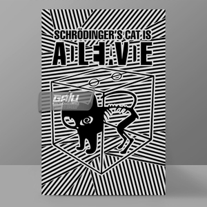 薛定谔的猫原创收藏装饰画