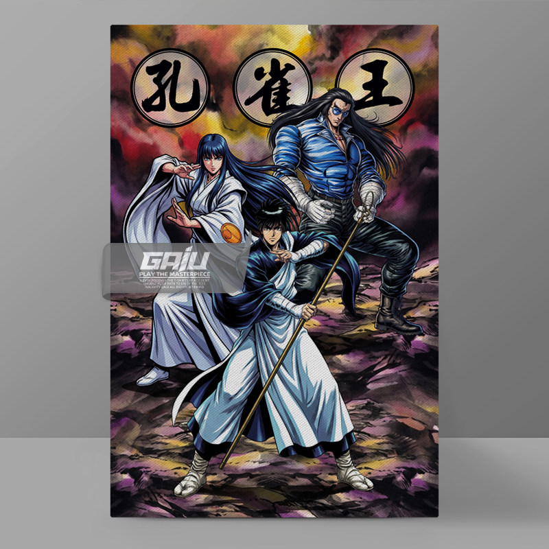 孔雀王铁三角孔雀王仁丸阿修罗装饰画战国转生退魔圣传曲神纪挂画