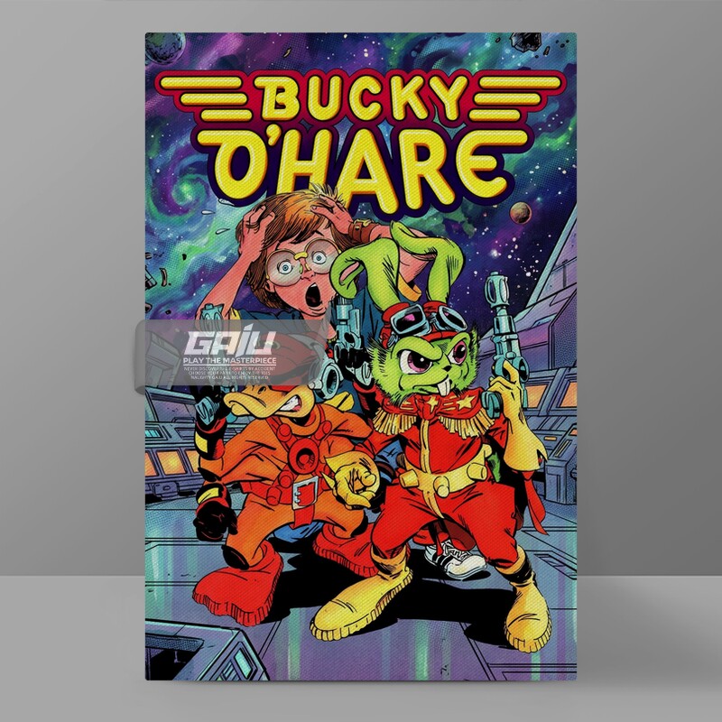 宇宙野兔Bucky O'Hare装饰画外星战将FC老游戏美漫太空兔子挂画
