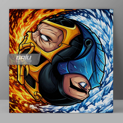 真人快打蝎子冰寒装饰画