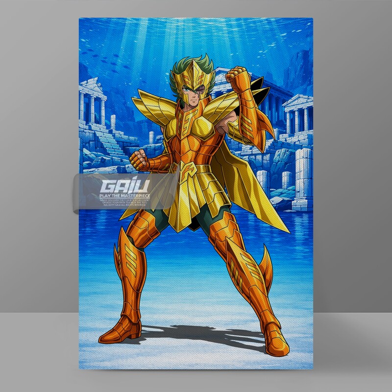 北冰洋海将军海魔人艾尔扎克装饰画海斗士圣斗士海皇篇二创挂画