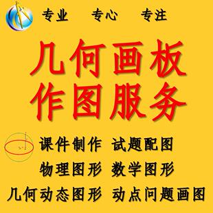 几何画板课件制作数学物理动态图形GSP画板制作代做代画动点画图