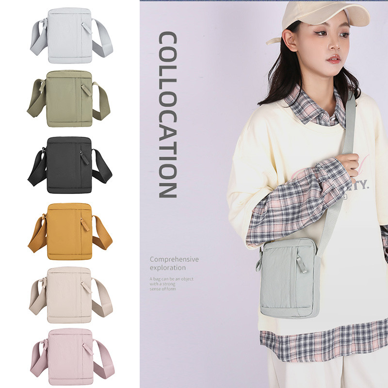 简约纯色斜跨小方包男女新款单肩包轻便防水尼龙布百搭休闲手机包,箱包皮具/热销女包/男包,通用款女包,淘宝优惠券,粉丝福利购,淘宝优惠卷