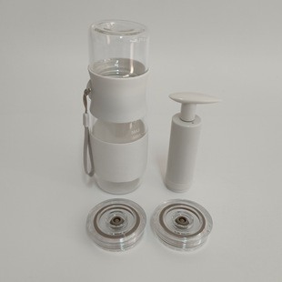 抽真空保鲜果汁杯小米榨汁机原装高硼硅玻璃耐热泡茶杯送抽气泵