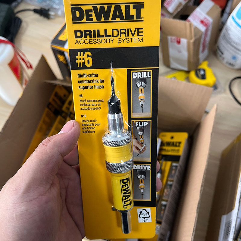 DEWALT 카운터 싱크 드릴 비트 2-IN-1 세트 목공 고속 강철 샐러드 드릴 카운터 싱크 헤드 2단계 서브 마더 드릴