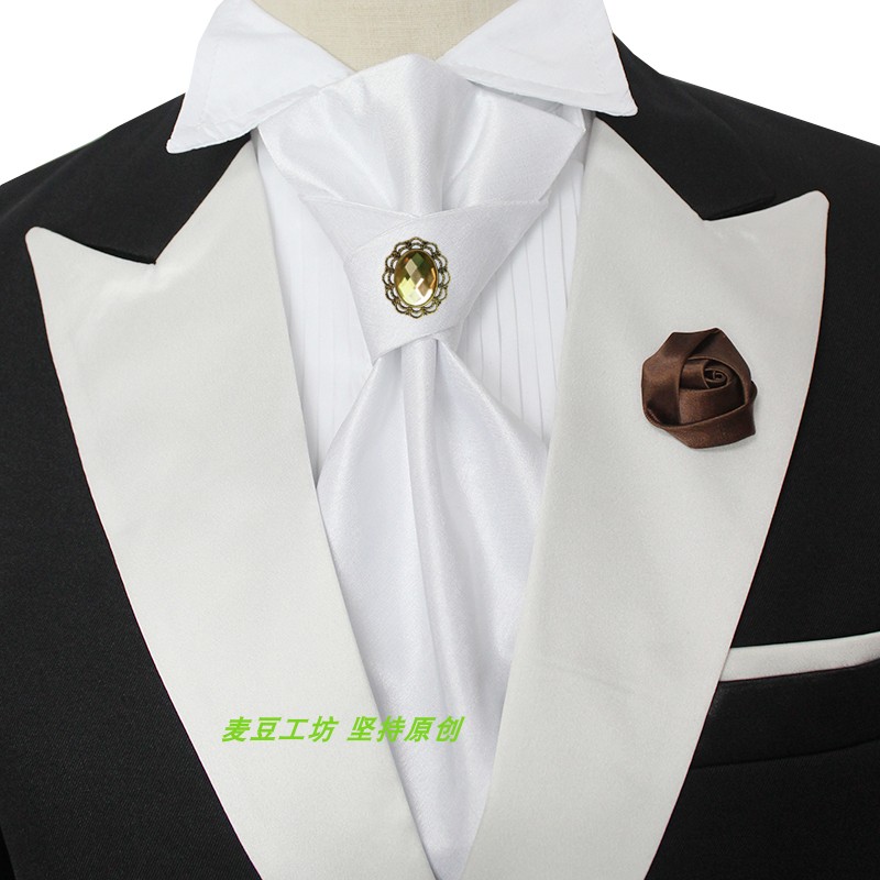 青铜香槟金色懒人免打礼服领带