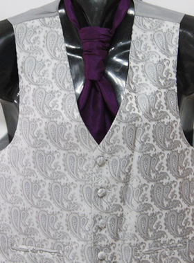 欧港风格商务紫色威廉王子结婚礼服领带领巾 配套口袋巾A-148