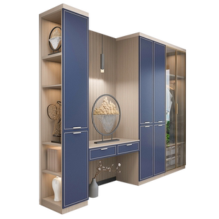 顾家家居定制卧室空间衣柜衣帽间衣柜定制工厂定做新中式家具澜舍