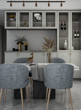 顾家家居餐边柜酒柜餐厅家具定制厨房客厅多功能储物柜欧罗拉2