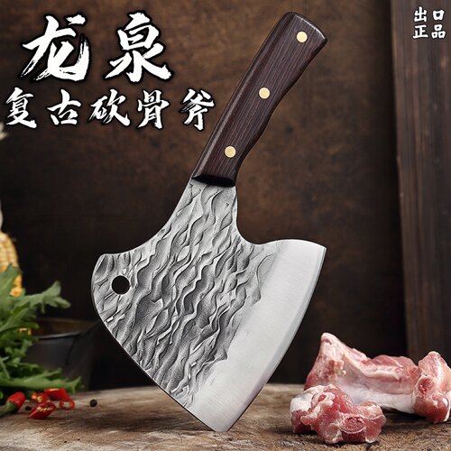 手工锻打斩骨刀龙泉高硬度