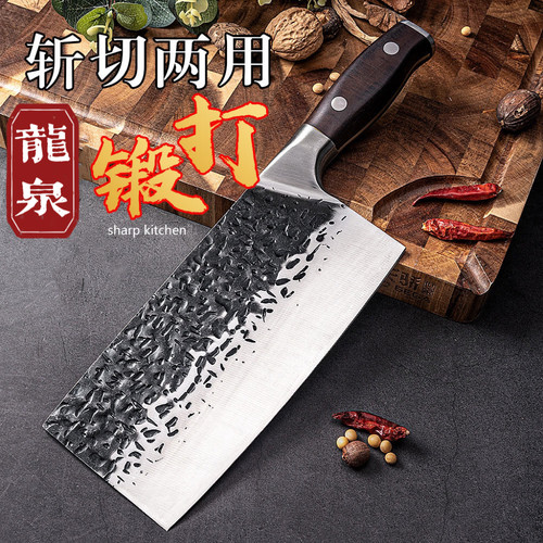 龙泉古法锻打二次开刃