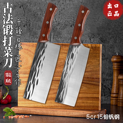 龙泉古法锻打二次开刃