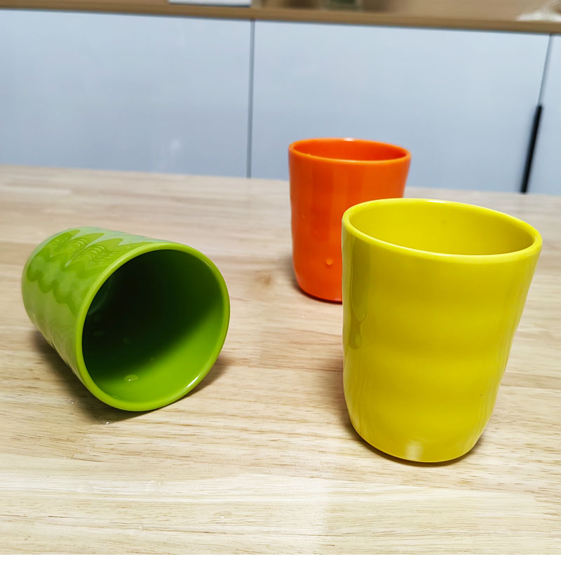 密胺杯子彩色家用简约密胺水杯