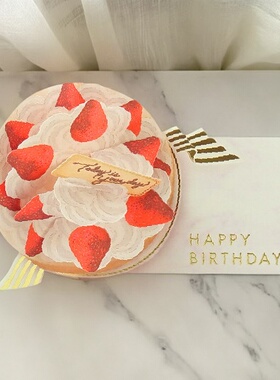 日本greetinglife创意3D立体贺卡高级感结婚生日感恩送老师祝福