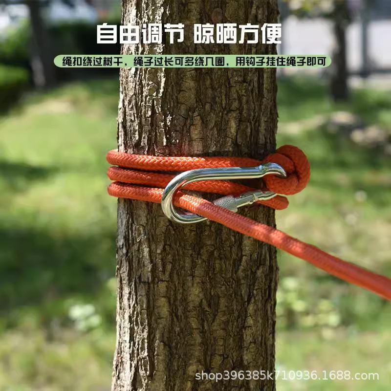 8mm加粗钢丝芯晾衣绳尼龙