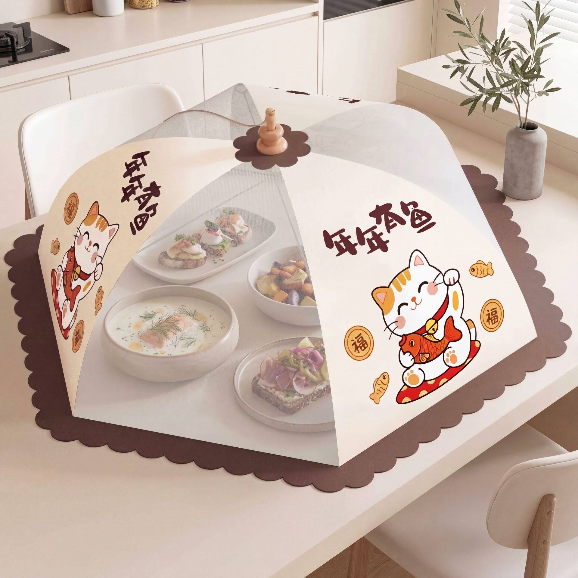 可折叠菜罩家用饭剩神器