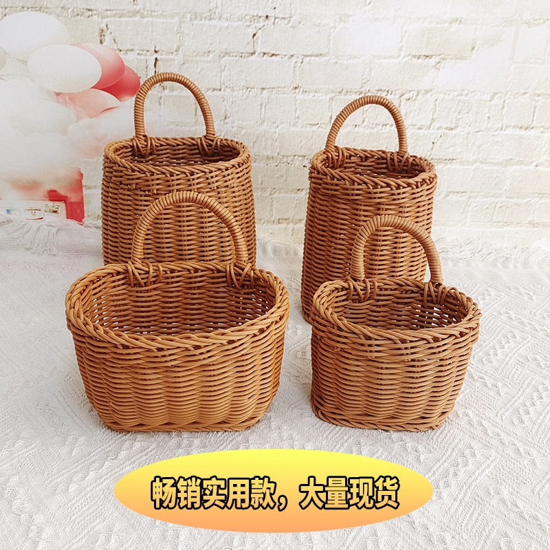 厨房姜蒜仿藤手工编织花
