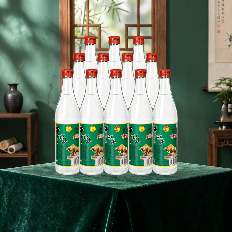 牛栏山北京二锅头 42度陈酿白牛二 浓香风格500ml*12瓶整箱装酒水