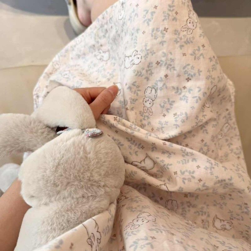 夏日清爽~小清新A类全棉双层纱睡衣家居服纱布卡通碎花短袖睡裙