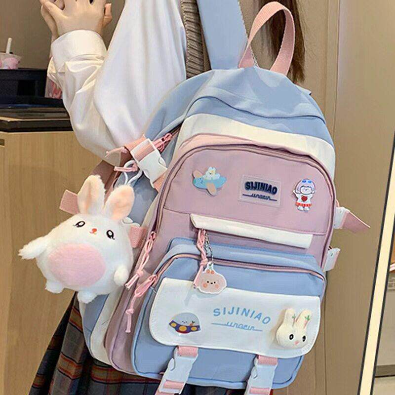 书包减负护脊女生大容量