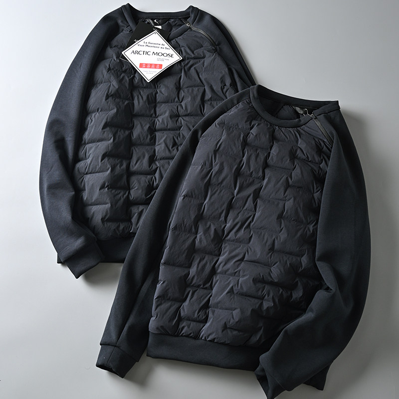 编织压胶工艺套头卫衣