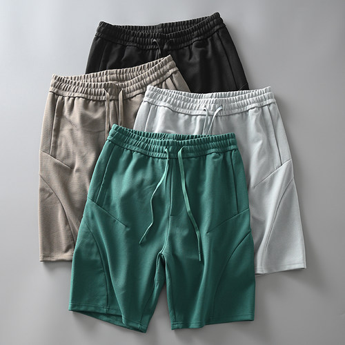 鸟家大簰面料舒适透气3D立体裁剪外贸男士户外运动休闲短裤中裤潮