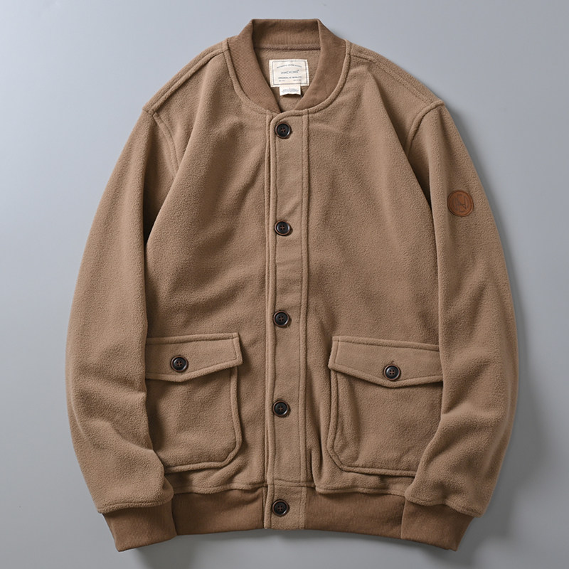 工装MA1棒球领夹克保暖外套