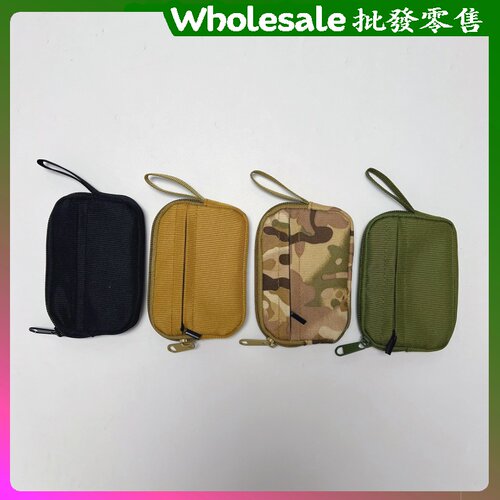 日式休闲帆布零钱包男拉链卡包硬币收纳包港风钥匙包便携式多功能