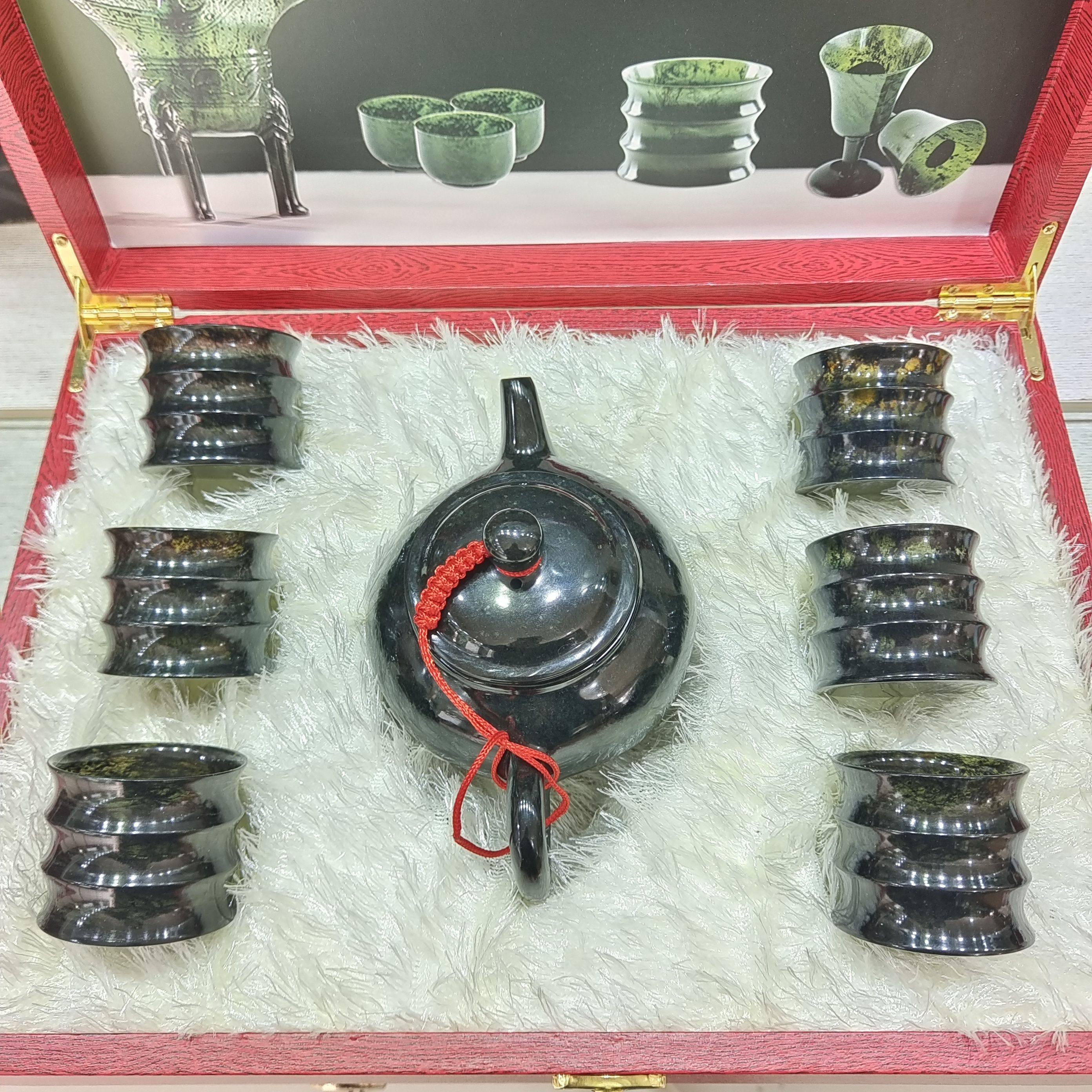 甘肃特产夜光杯酒泉嘉峪关旅游纪念品高档伴手礼茶具套装精品茶具