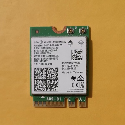 AX200 2.4G 5G双频865M WIFI6无线网卡 拆机