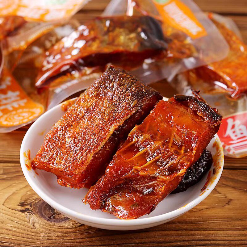 银城湘味香酥鱼块零食鱼排香辣可口美味鱼零食追剧湖南特产好吃