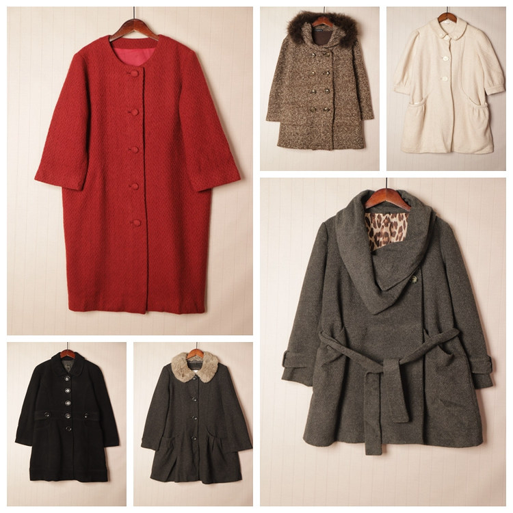 知性淑女纯色单双排扣中长大衣