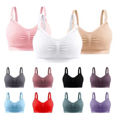 Maternity Bras Double Layer Seamless Bra Pregnancy Clothes P
