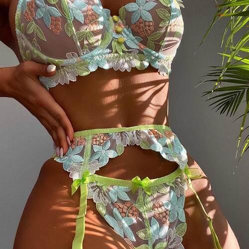 Erotic Lingerie Sexy Women's Lingerie Three Piece Set