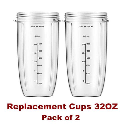 Replacement Parts 32oz Blender Cups NutriBullet 600w 900w
