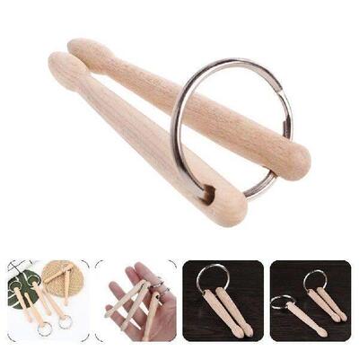 Drum Stick Drumstick Keychain Child Rings 3d Sticks Charm