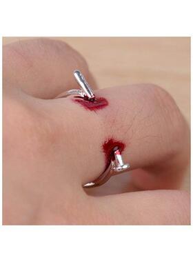 Halloween nail open ring万圣节饰品
