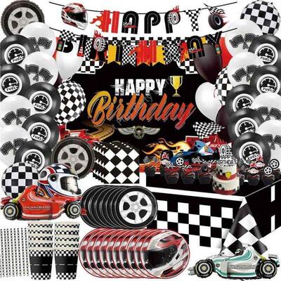 Racing Car Birthday Party Decorations Race Car Theme Plate B