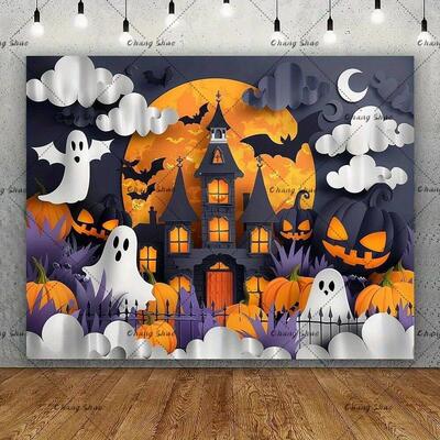 Halloween Backdrop/Party Decoration/Photo Banner Signs/Photo