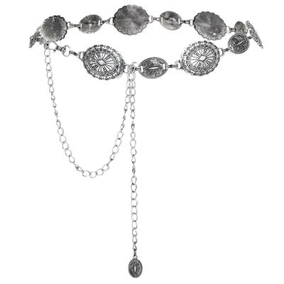 Western Metal Concho Belt Women Cowgirl Chain Belts Dress