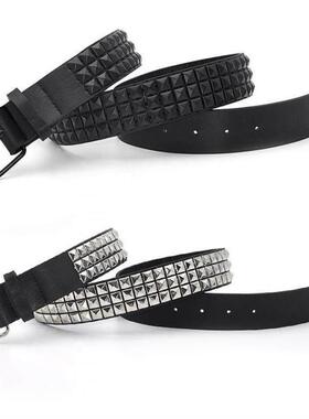 Pyramid Fashion Rivet Belt Men&Womens Studded Belt Punk Roc