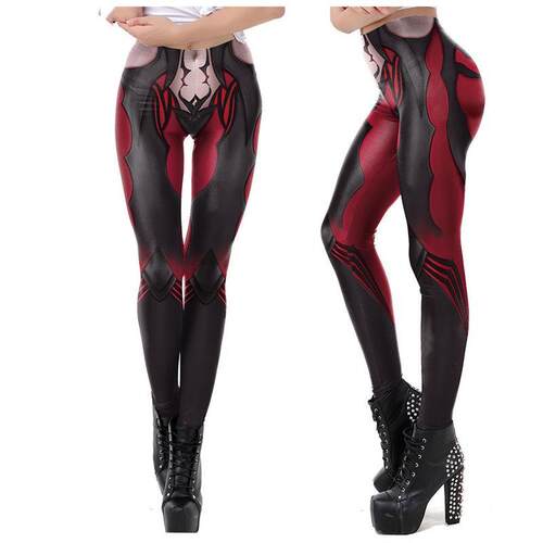 Anime printed elastic tight leggings 印花弹力紧身打底裤