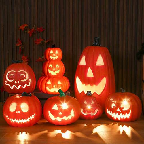 Halloween Pumpkin Lantern Courtyard Decoration Props万圣节灯