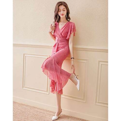 Improved Cheongsam French Dress Women