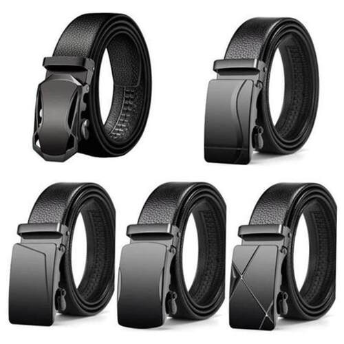 Belts Men PU Leather Belt for Mens Waist Belt Ratchet Belt