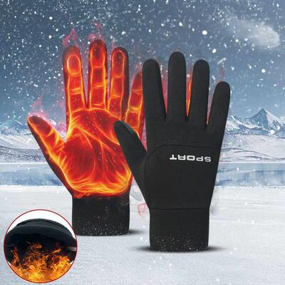Football Gloves Waterproof Thermal Grip Outfield Cycling Pla